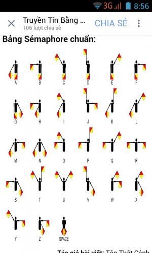 Bảng Semaphore chuẩn